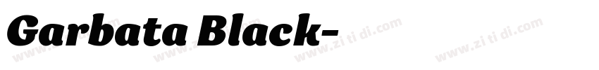 Garbata Black字体转换
